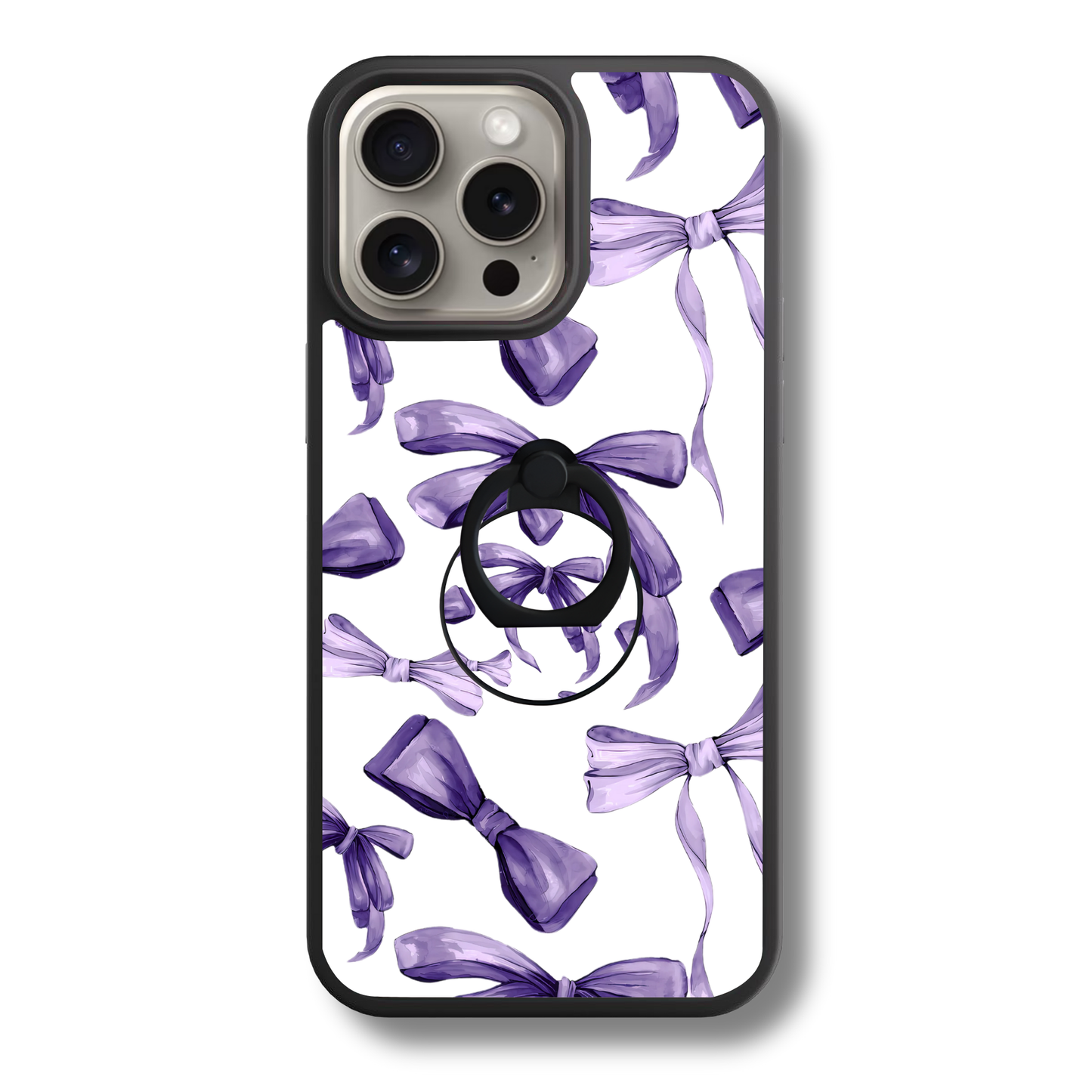 Purple Bows | Adhesive Ring Holder