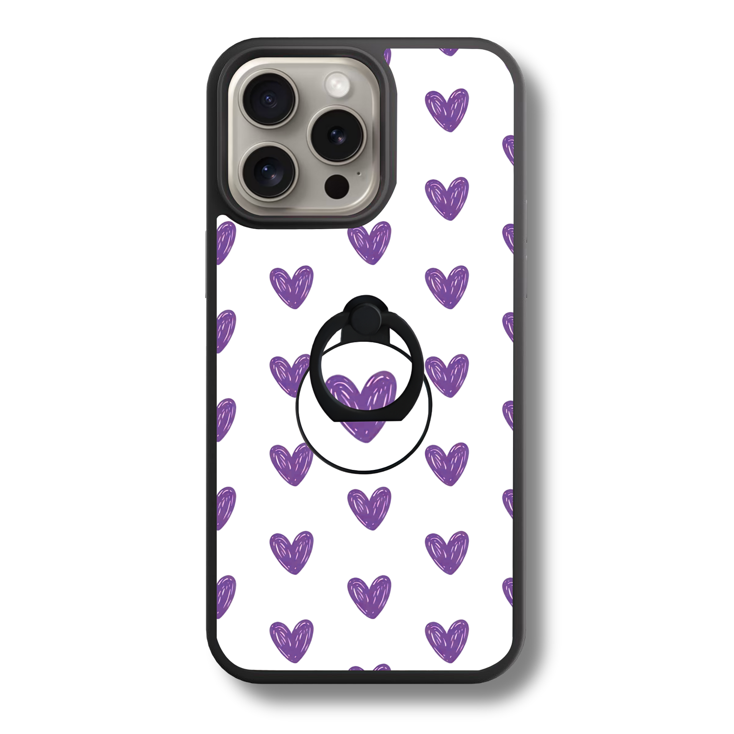 Purple Hearts | Adhesive Ring Holder