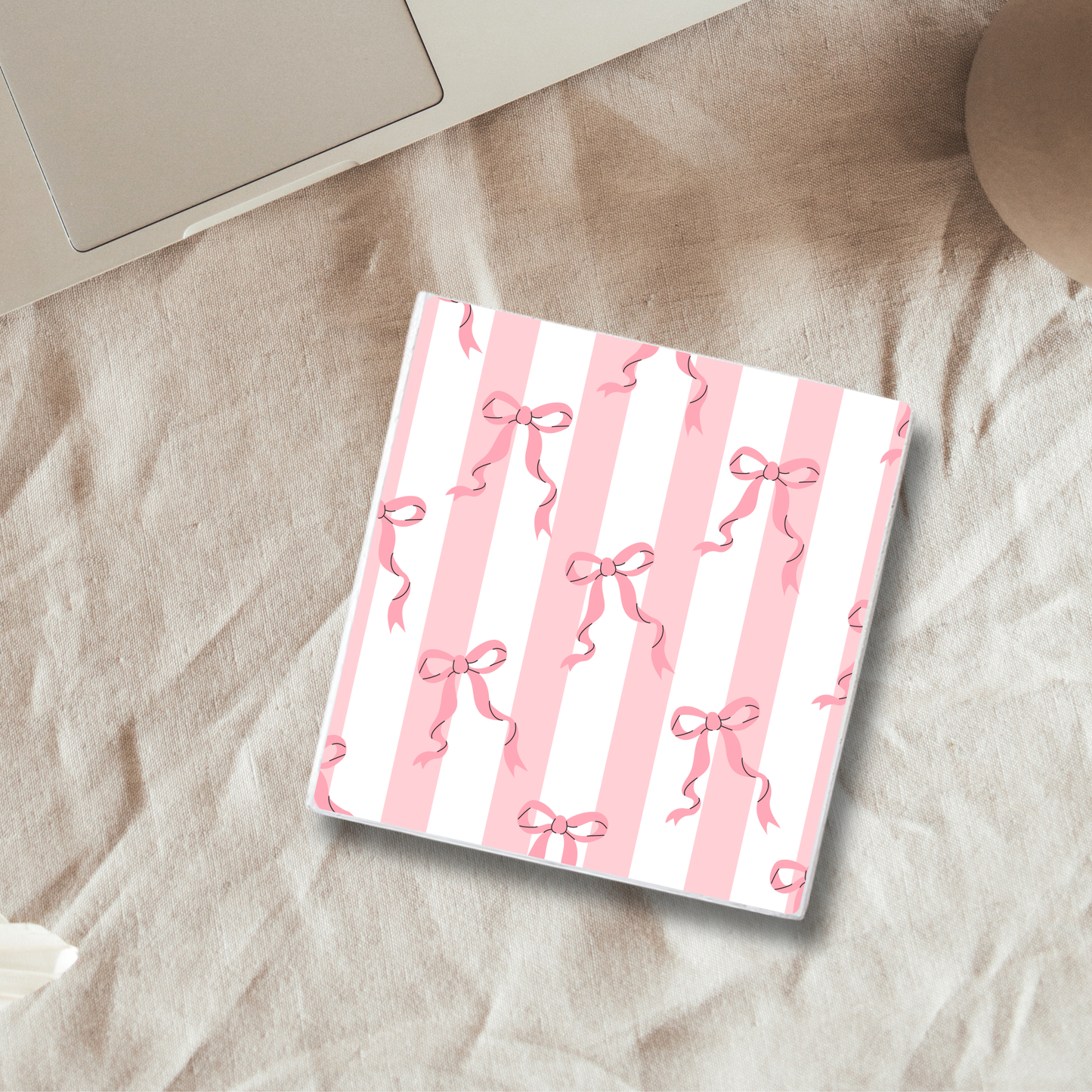 Subtle Bows | Ceramic Coaster