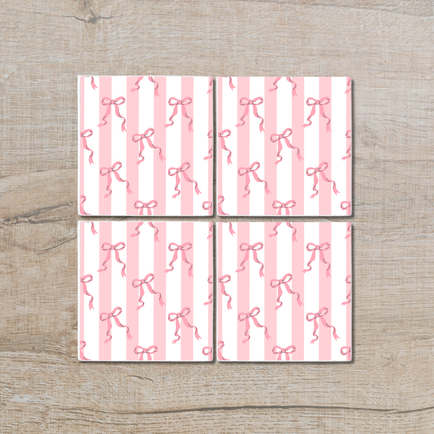 Subtle Bows | Ceramic Coaster