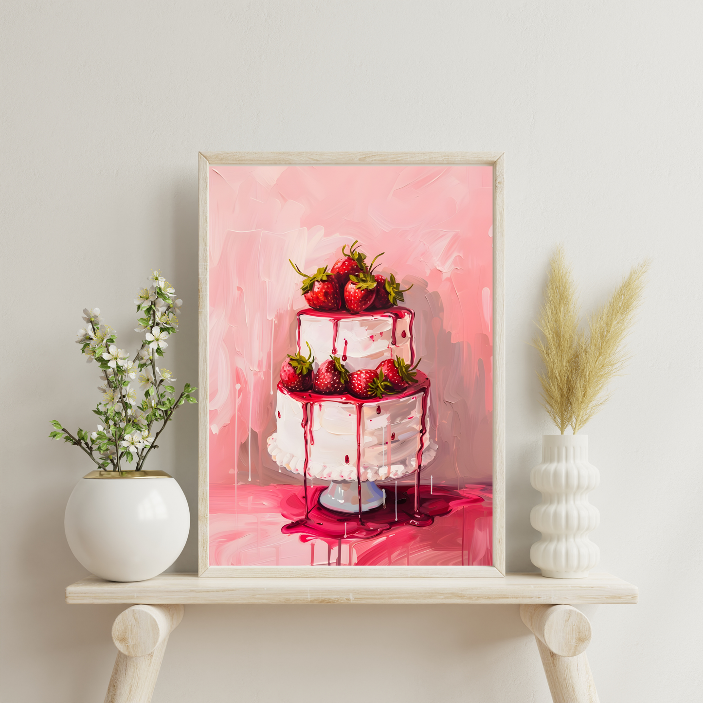 Blush Cascade | Wall Print
