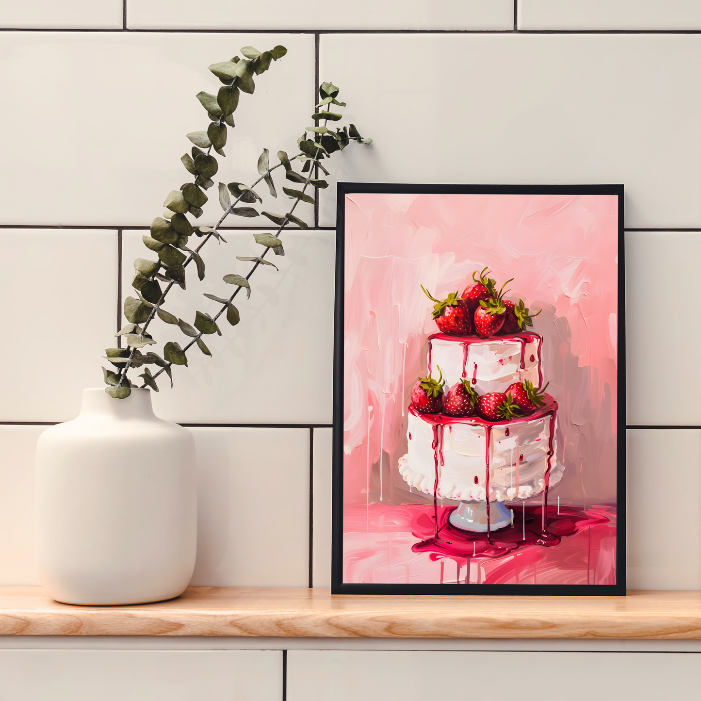Blush Cascade | Wall Print