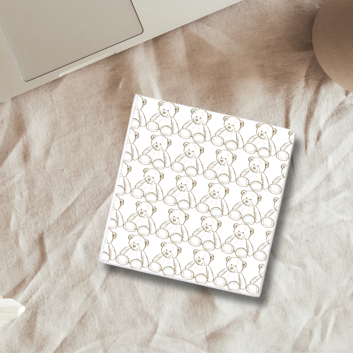Snuggly Teddy | Ceramic Coaster