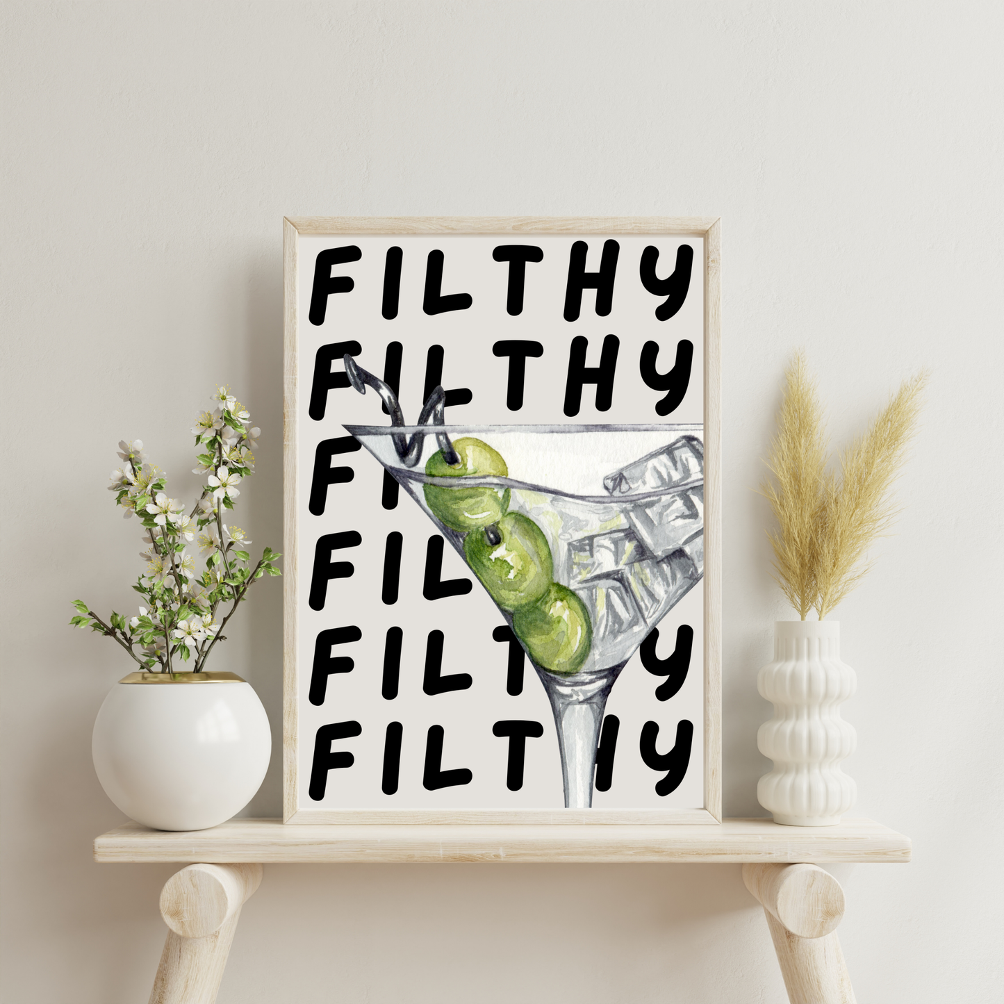 Filthy Martini | Wall Print