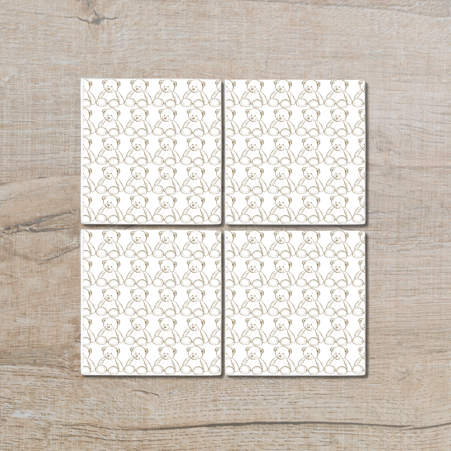 Snuggly Teddy | Ceramic Coaster