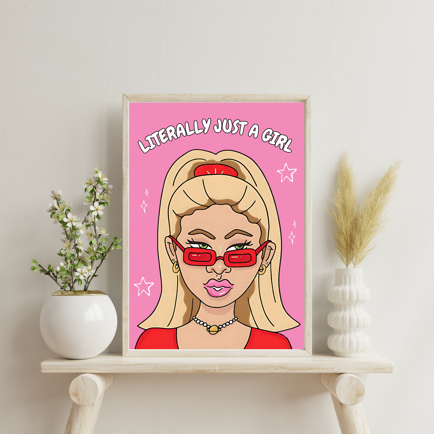 Just A Girl | Wall Print