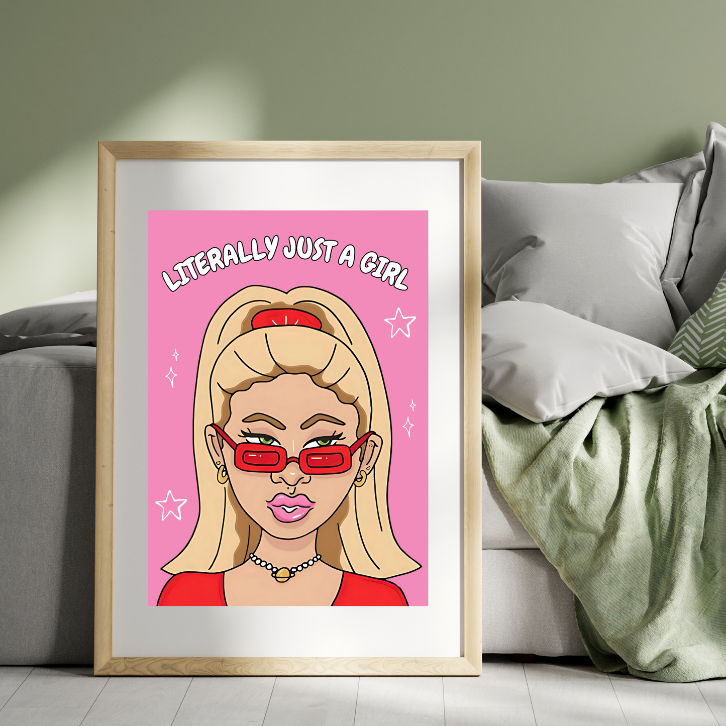 Just A Girl | Wall Print