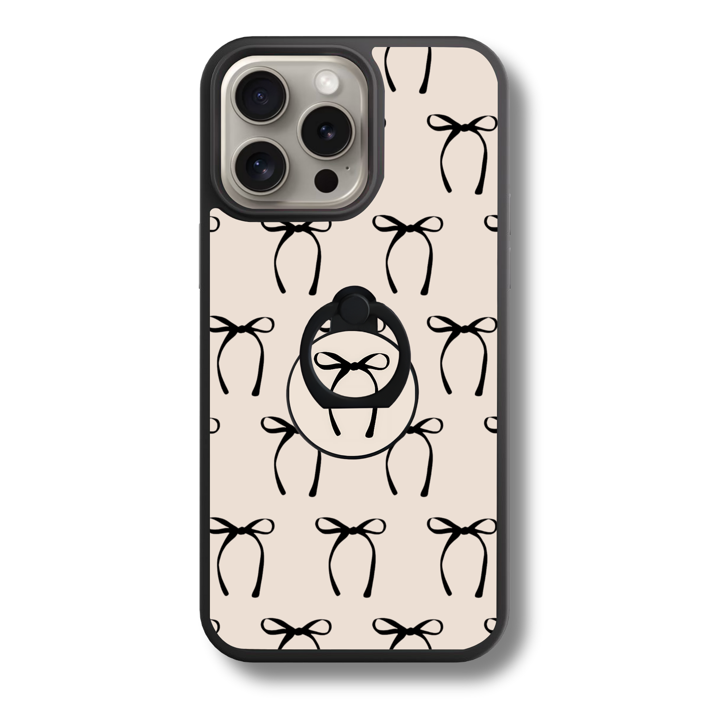 Black Bows | Adhesive Ring Holder