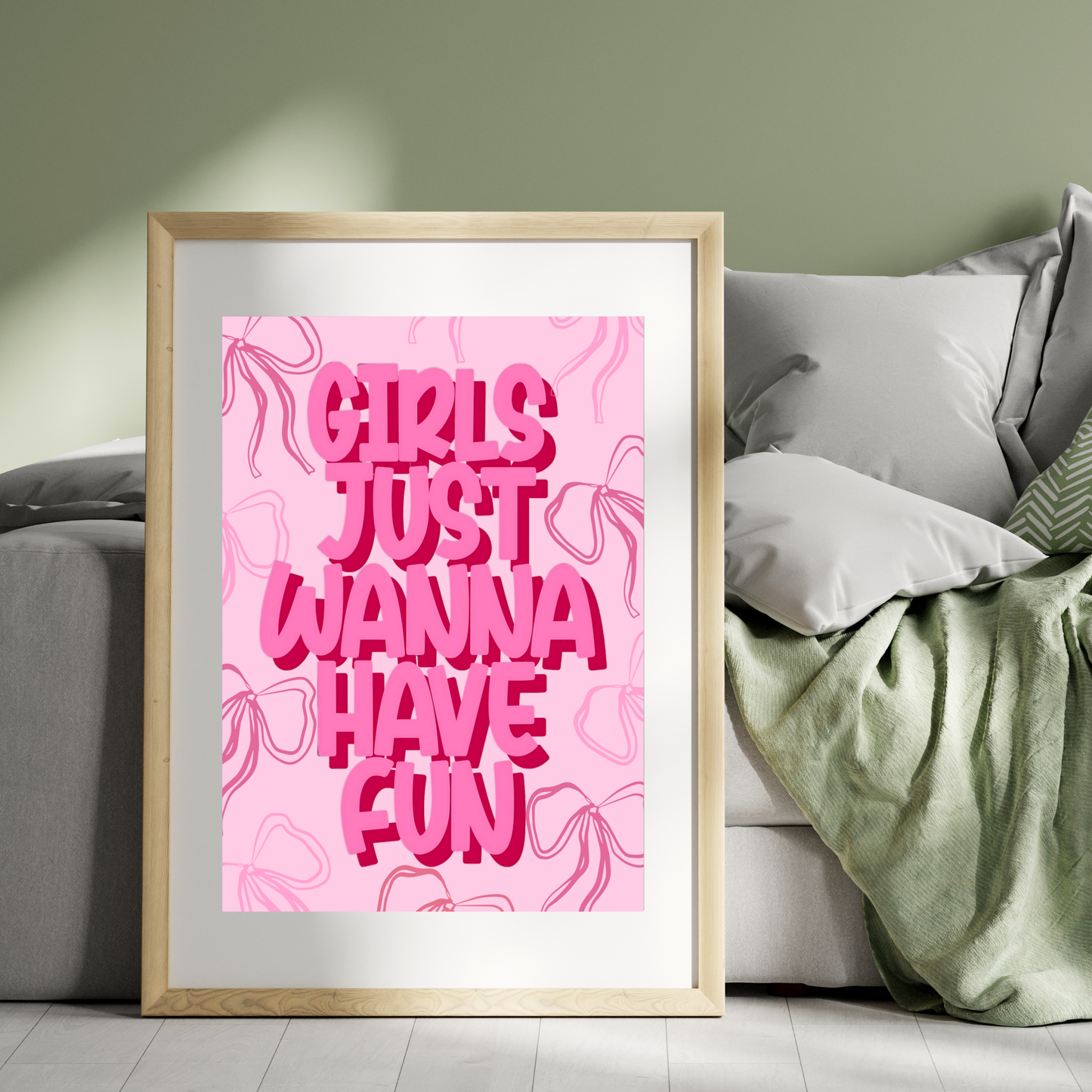 Girls Just Wanna Have Fun | Wall Print