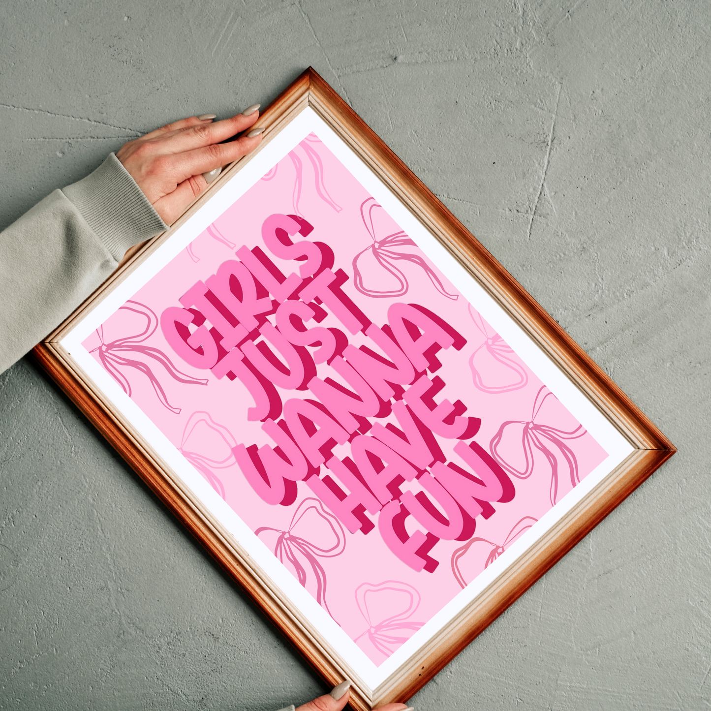 Girls Just Wanna Have Fun | Wall Print
