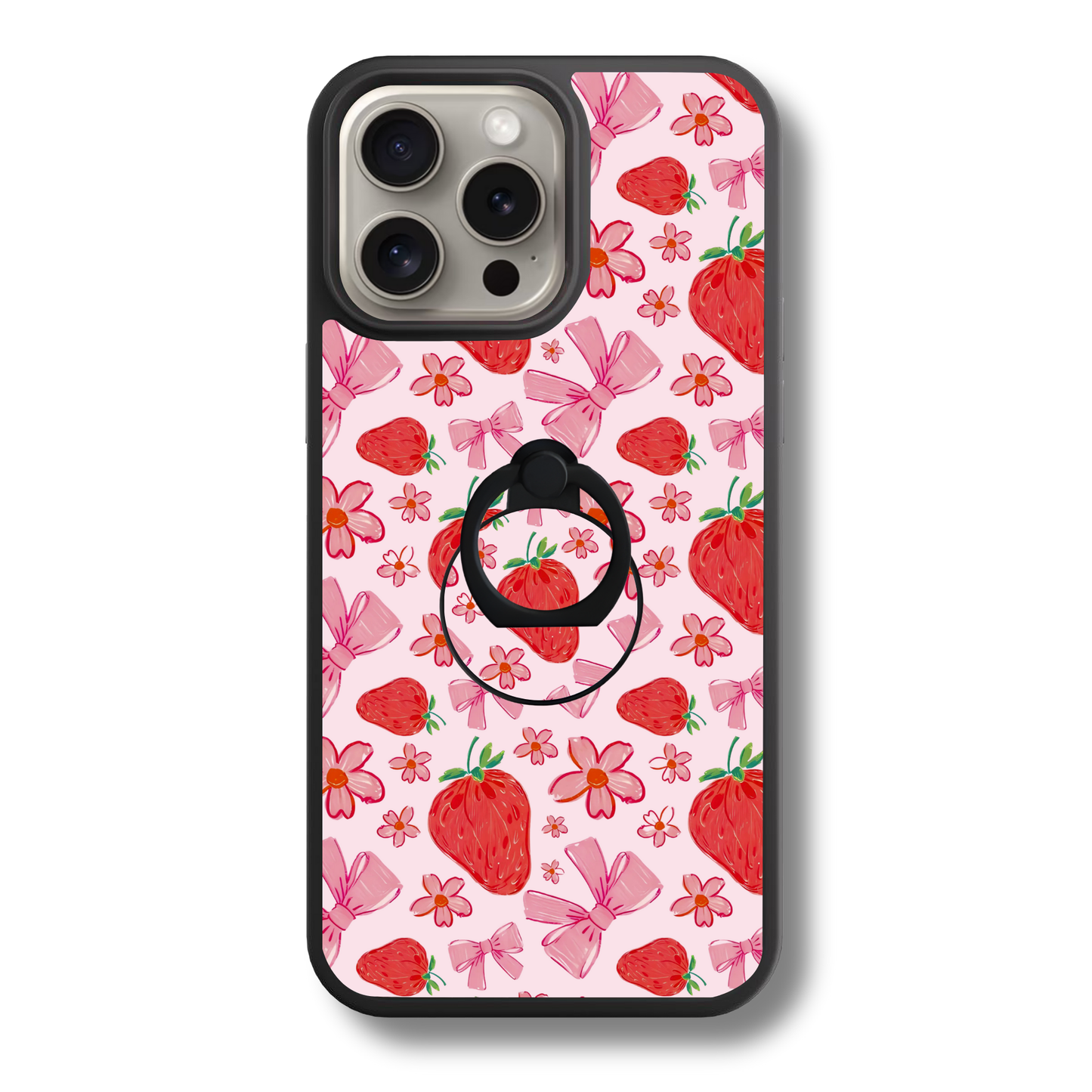 Strawberry Bows | Adhesive Ring Holder