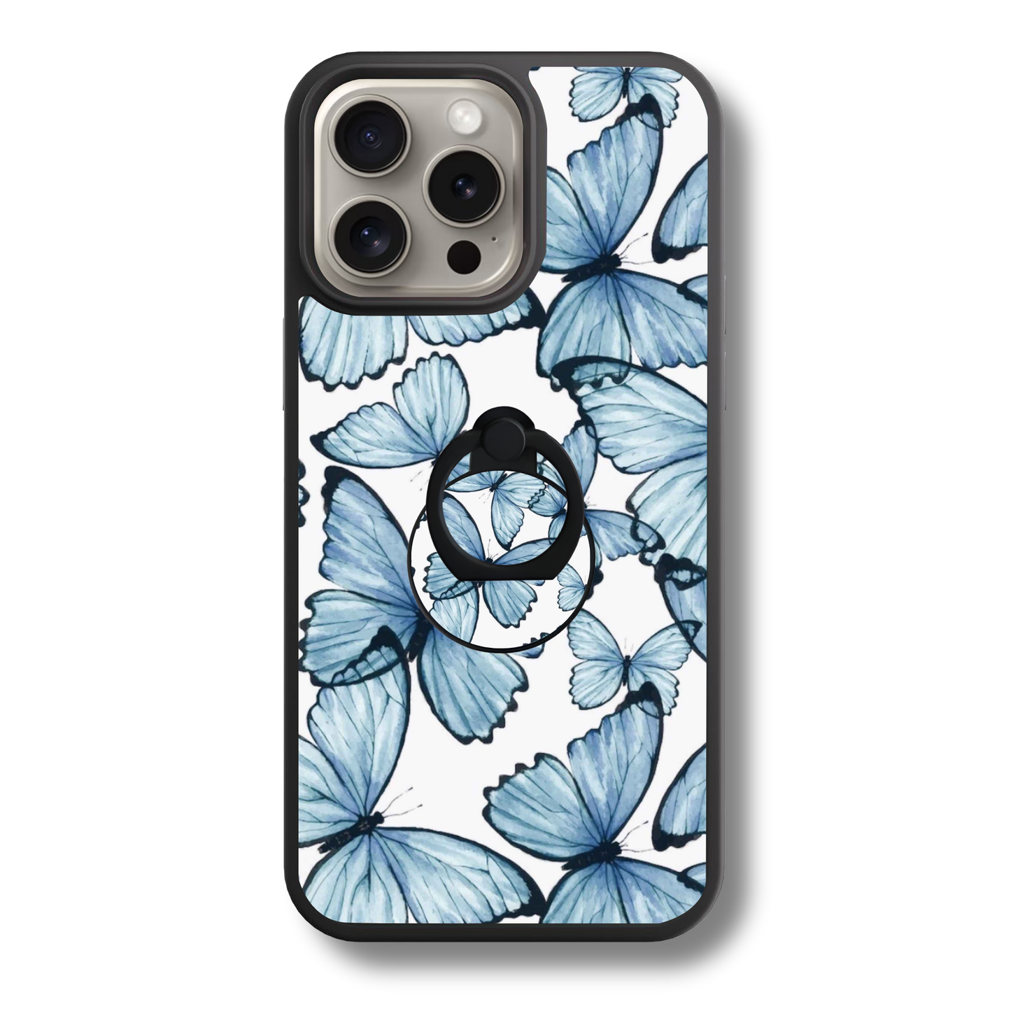 Blue Butterflies | Adhesive Ring Holder