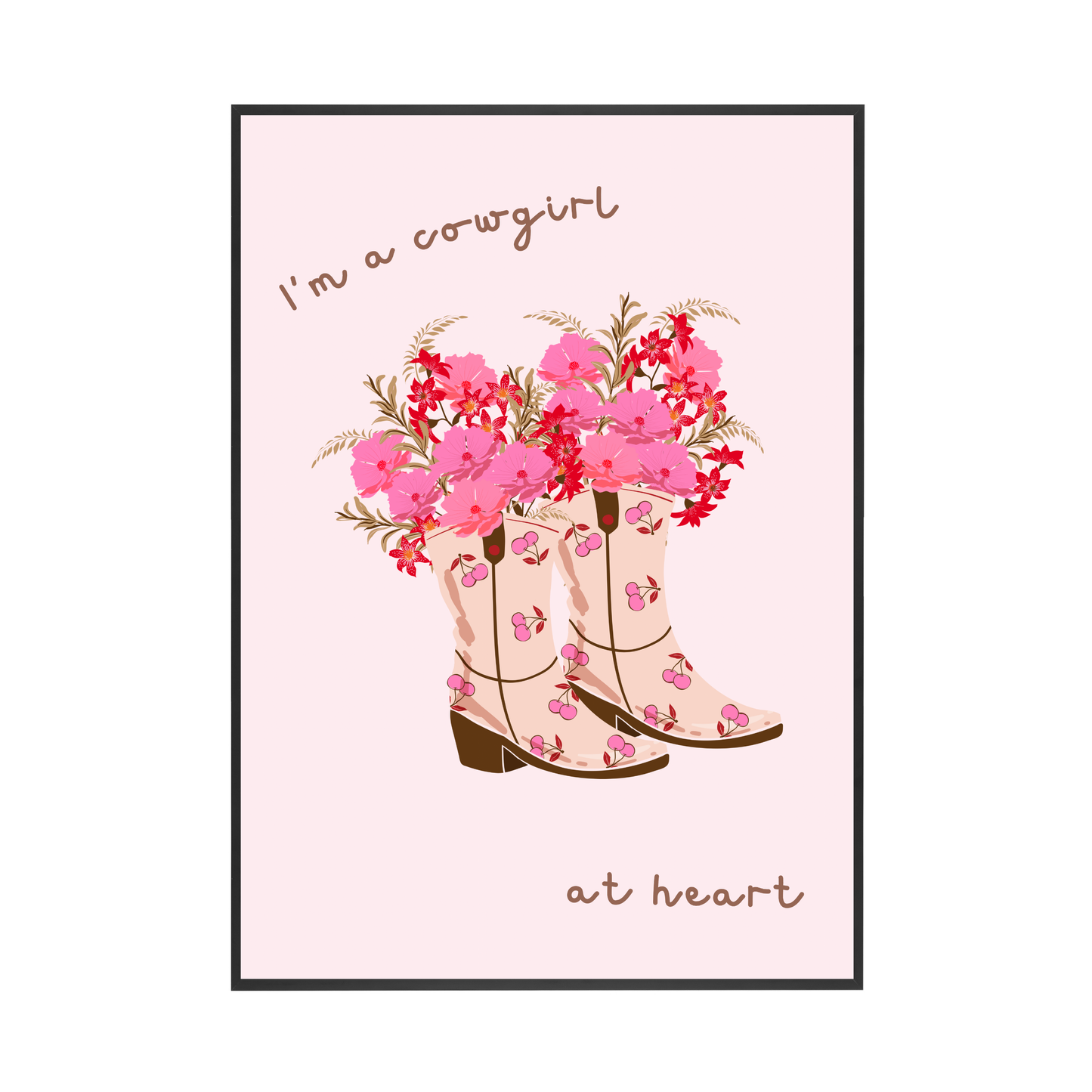 Cowgirl At Heart | Wall Print