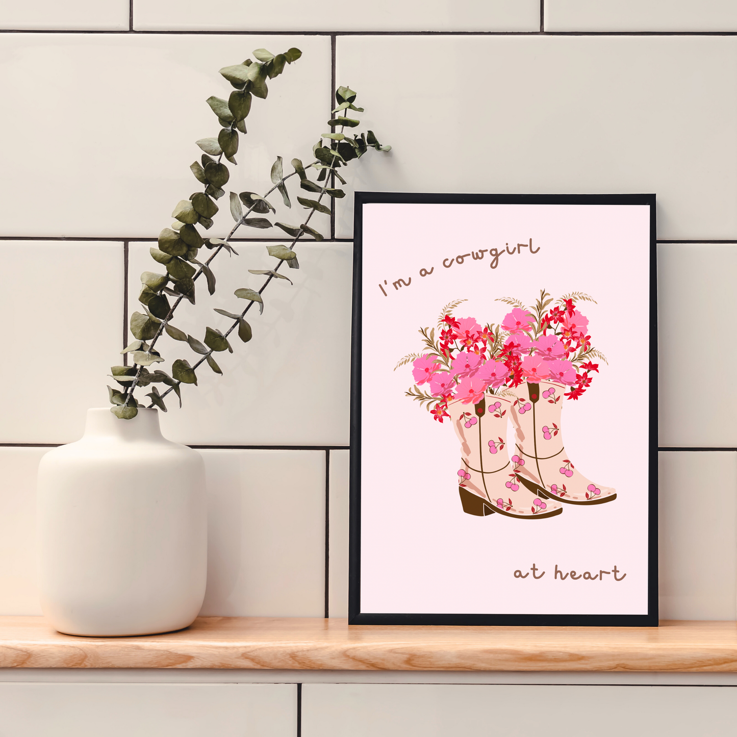 Cowgirl At Heart | Wall Print