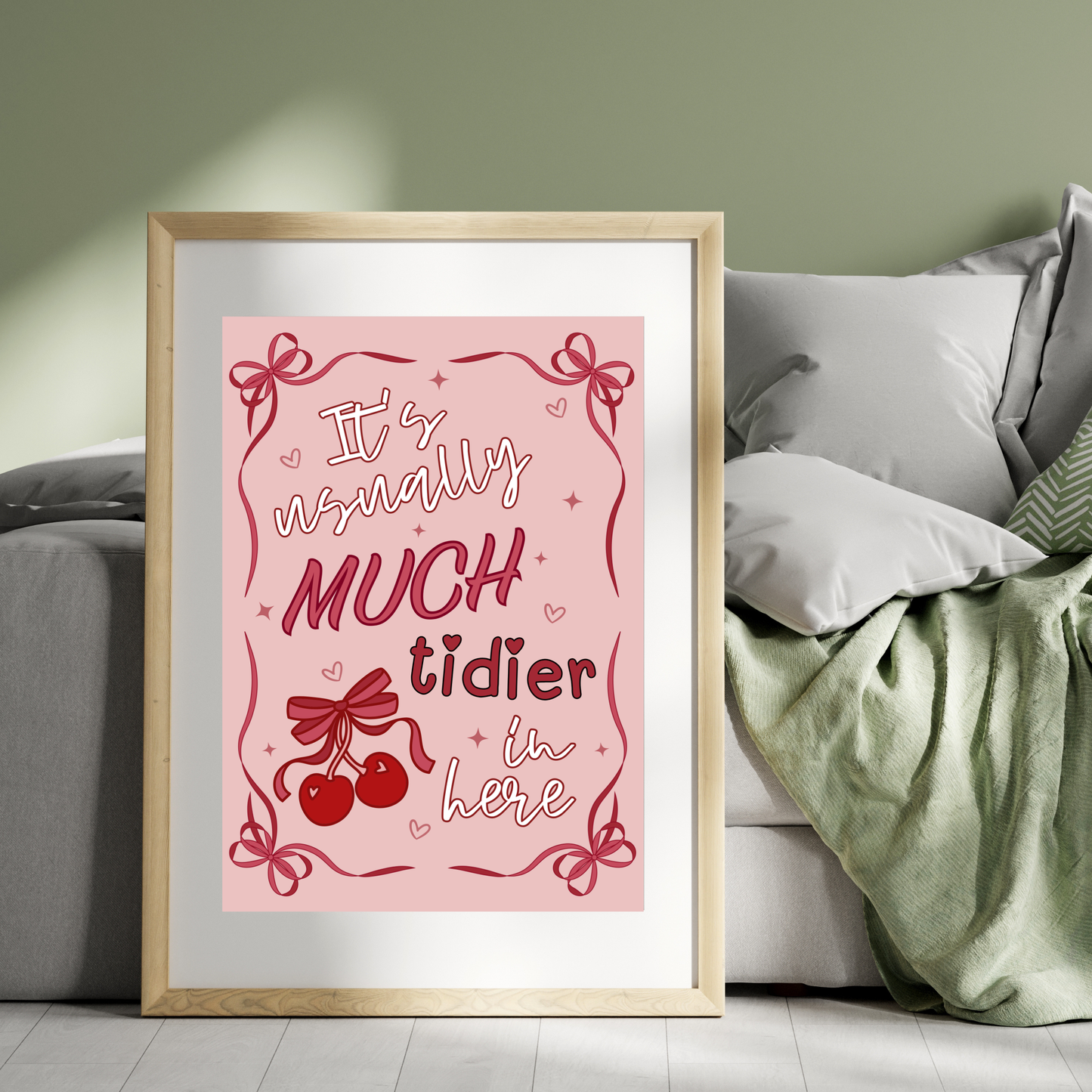 Usually Much Tidier | Wall Print