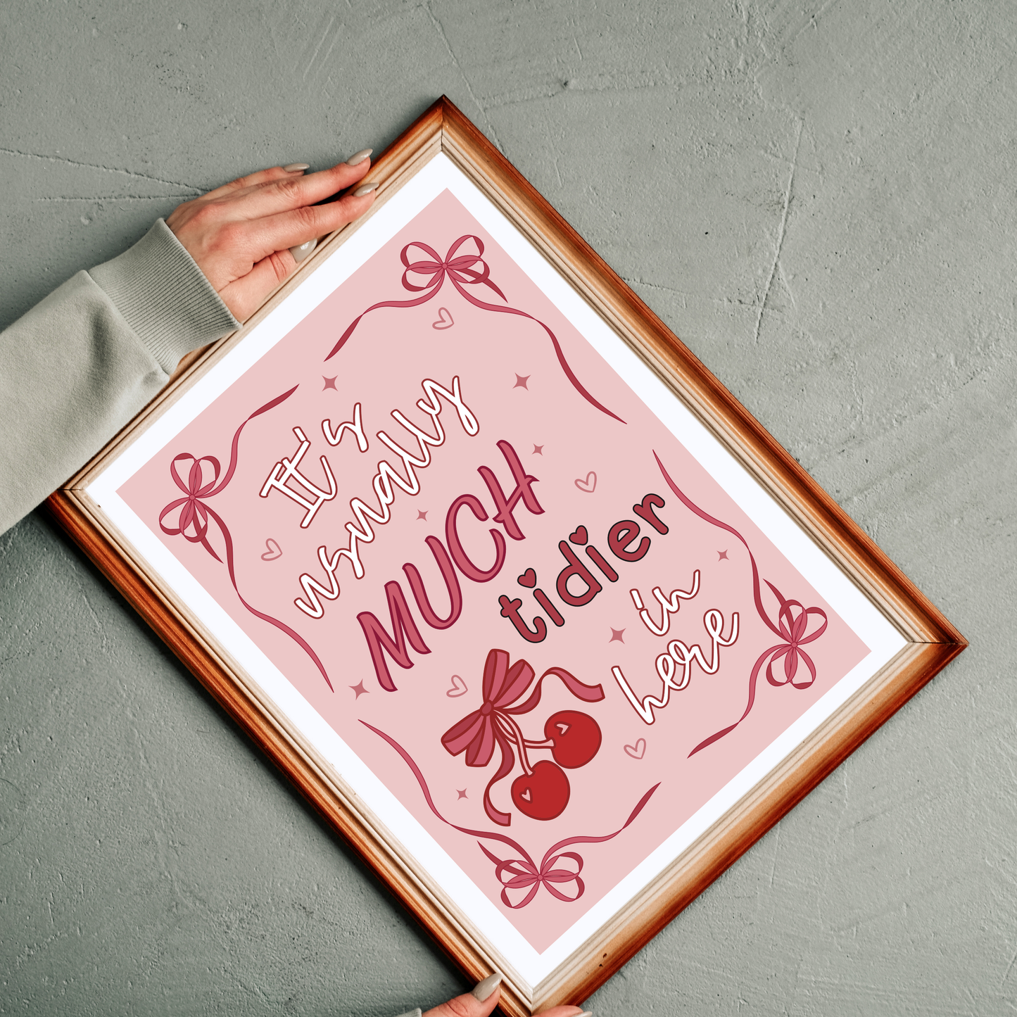 Usually Much Tidier | Wall Print