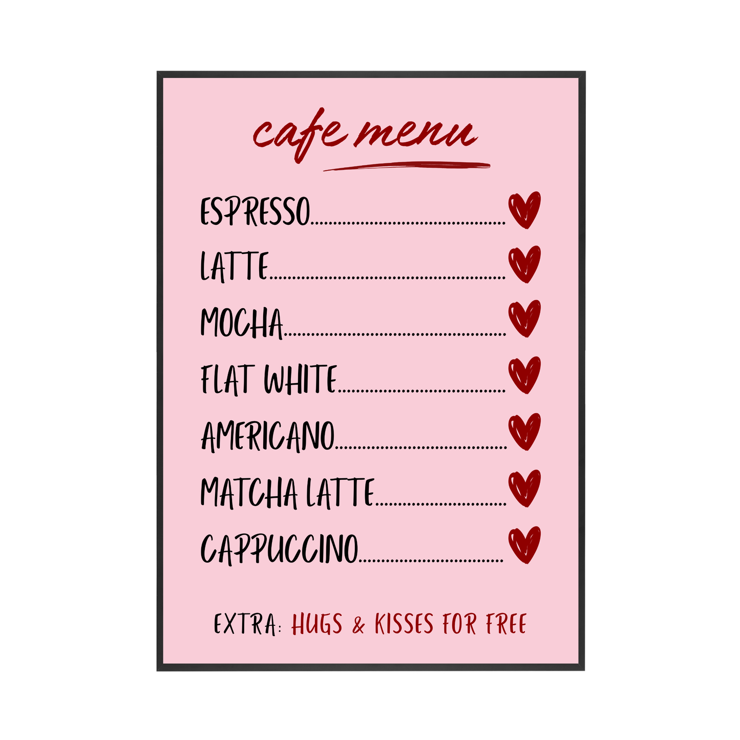 Cafe Menu | Wall Print