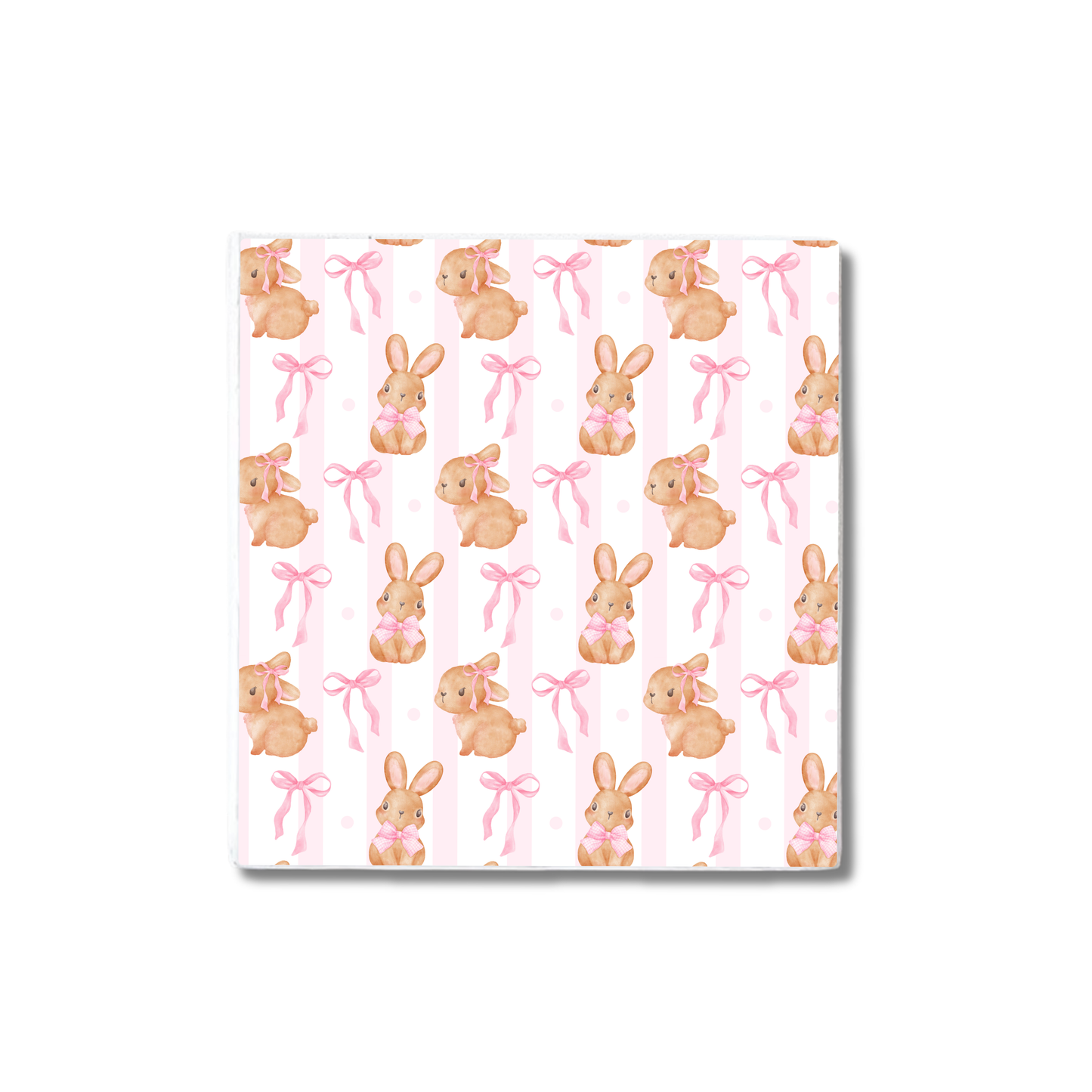 Bunny Bows | Ceramic Coaster