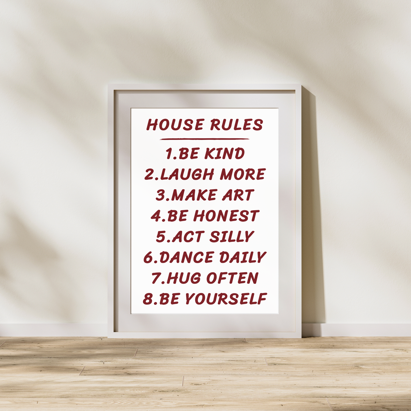 House Rules | Wall Print