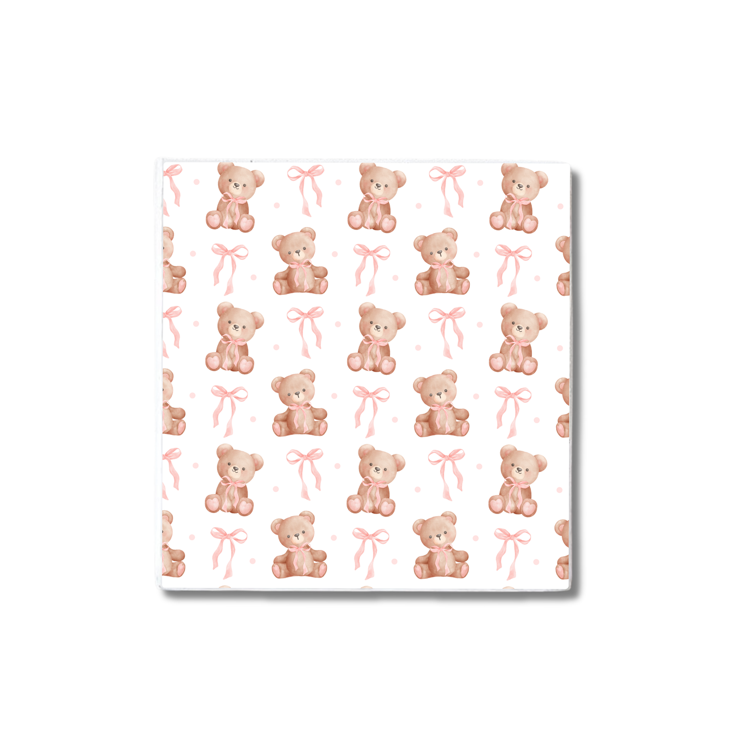 Coquette Bears | Ceramic Coaster