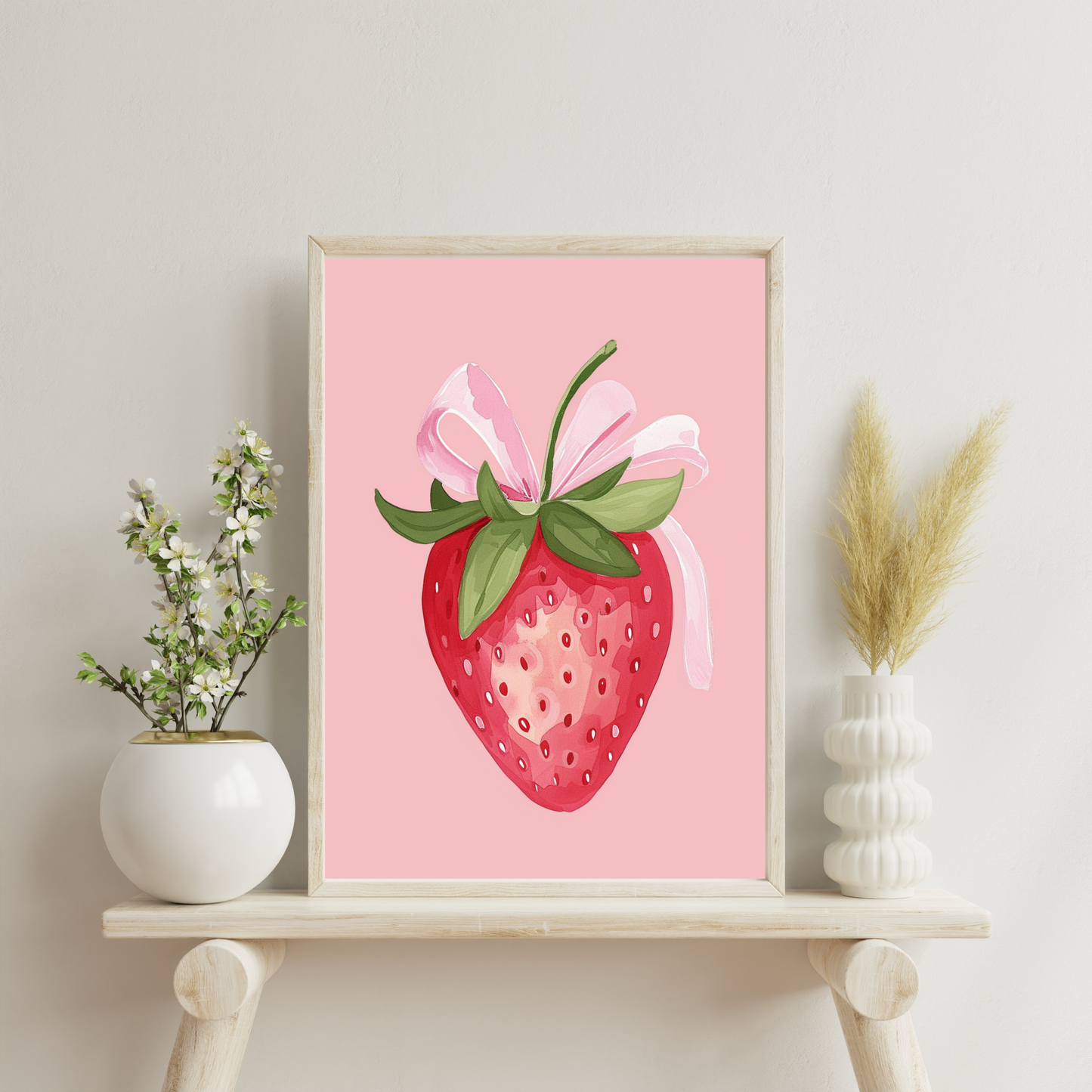 Coquette Strawberry | Wall Print