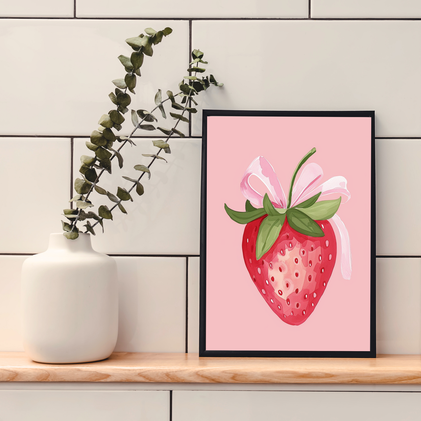 Coquette Strawberry | Wall Print