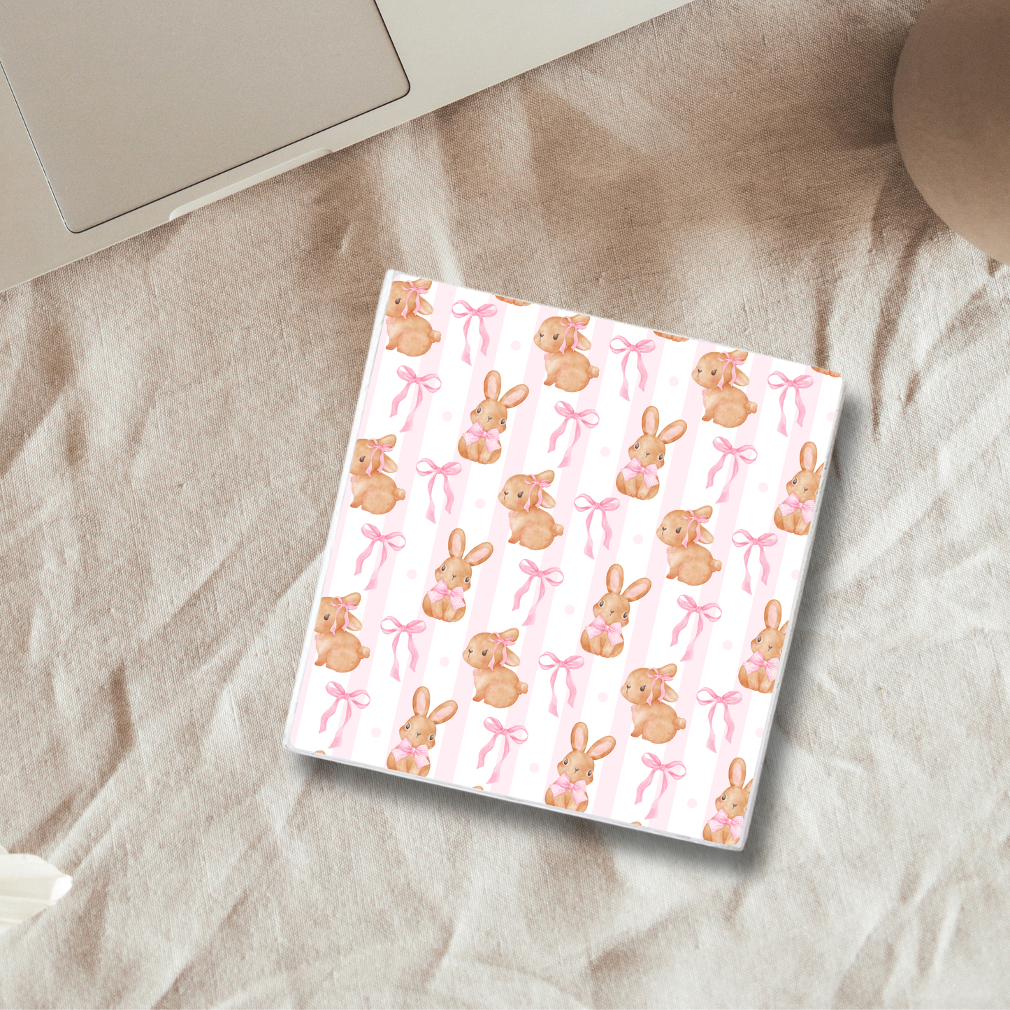Bunny Bows | Ceramic Coaster
