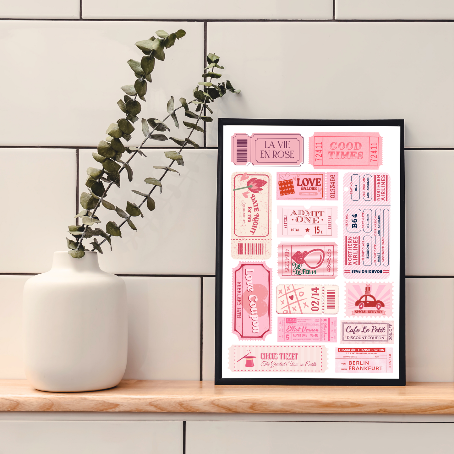 Love Coupons | Wall Print