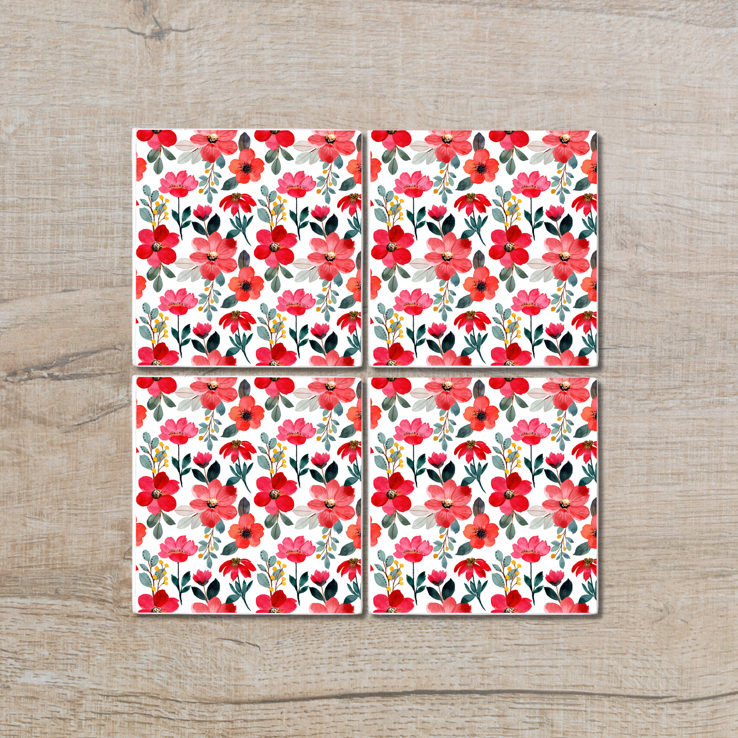 Peach Bloom | Ceramic Coaster