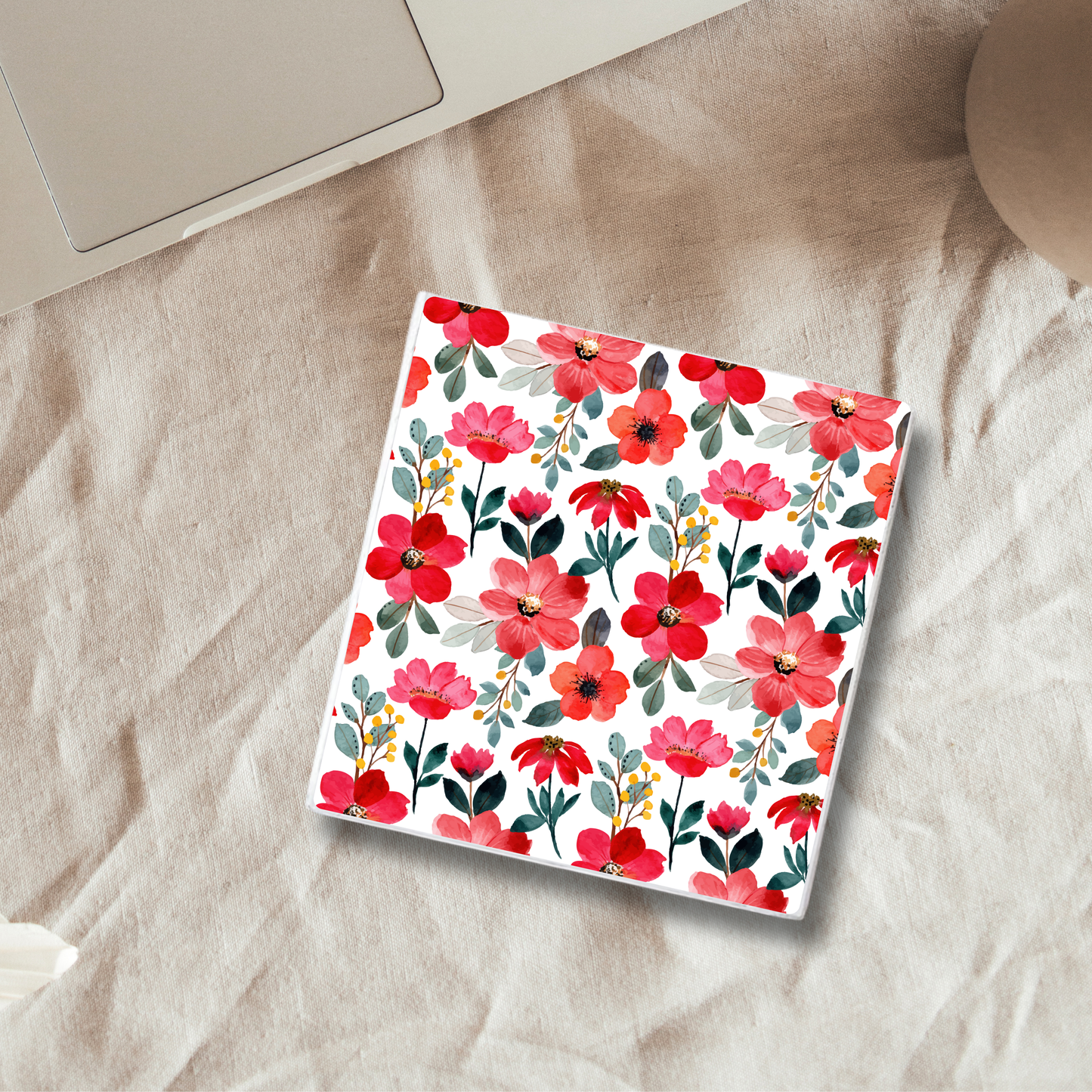 Peach Bloom | Ceramic Coaster