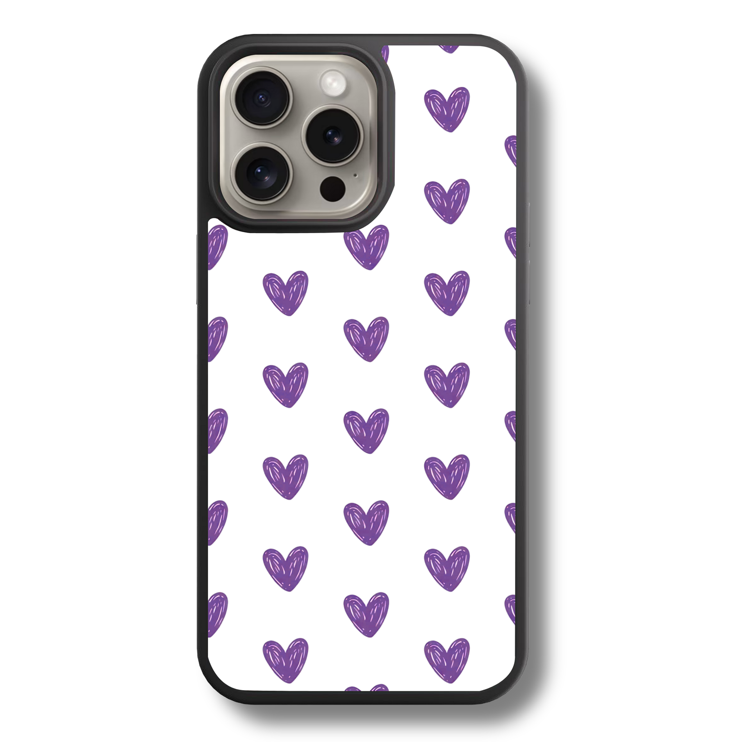 Purple Comfetti Hearts | Phone Case