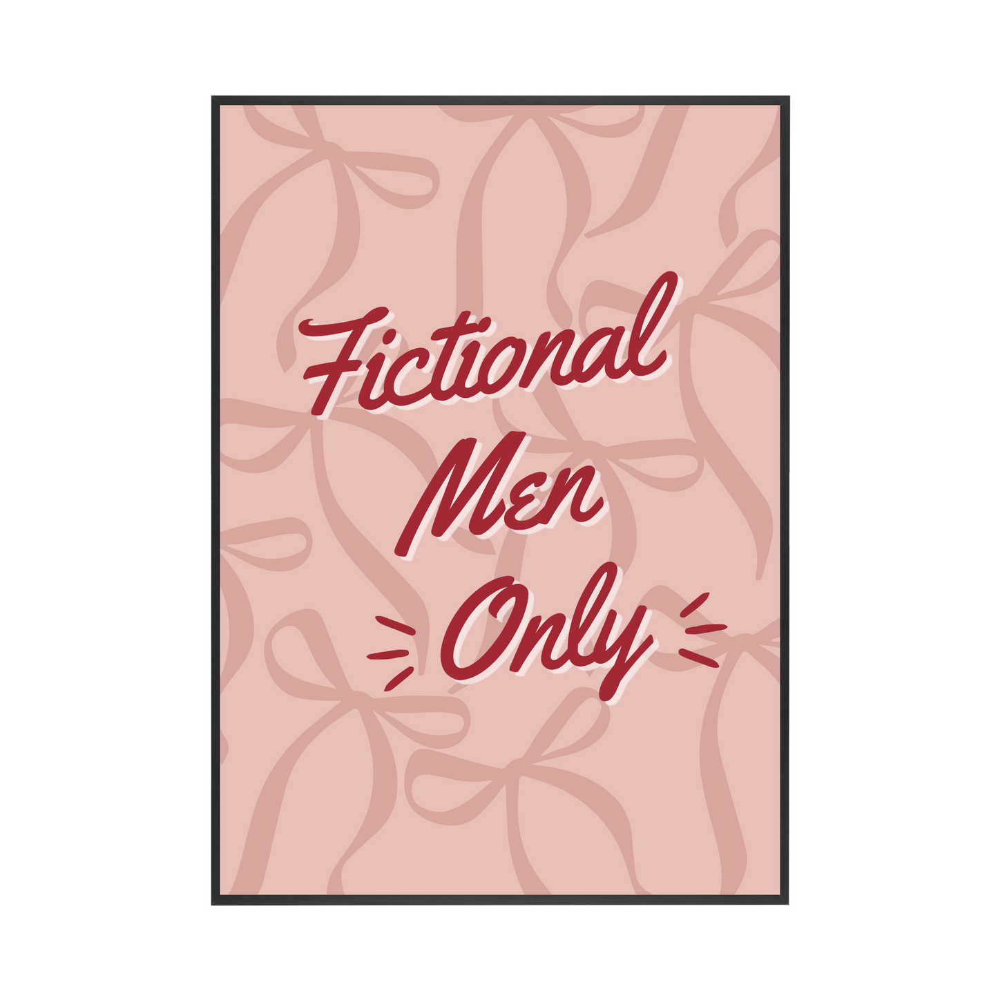 Fictional Men Only | Wall Print