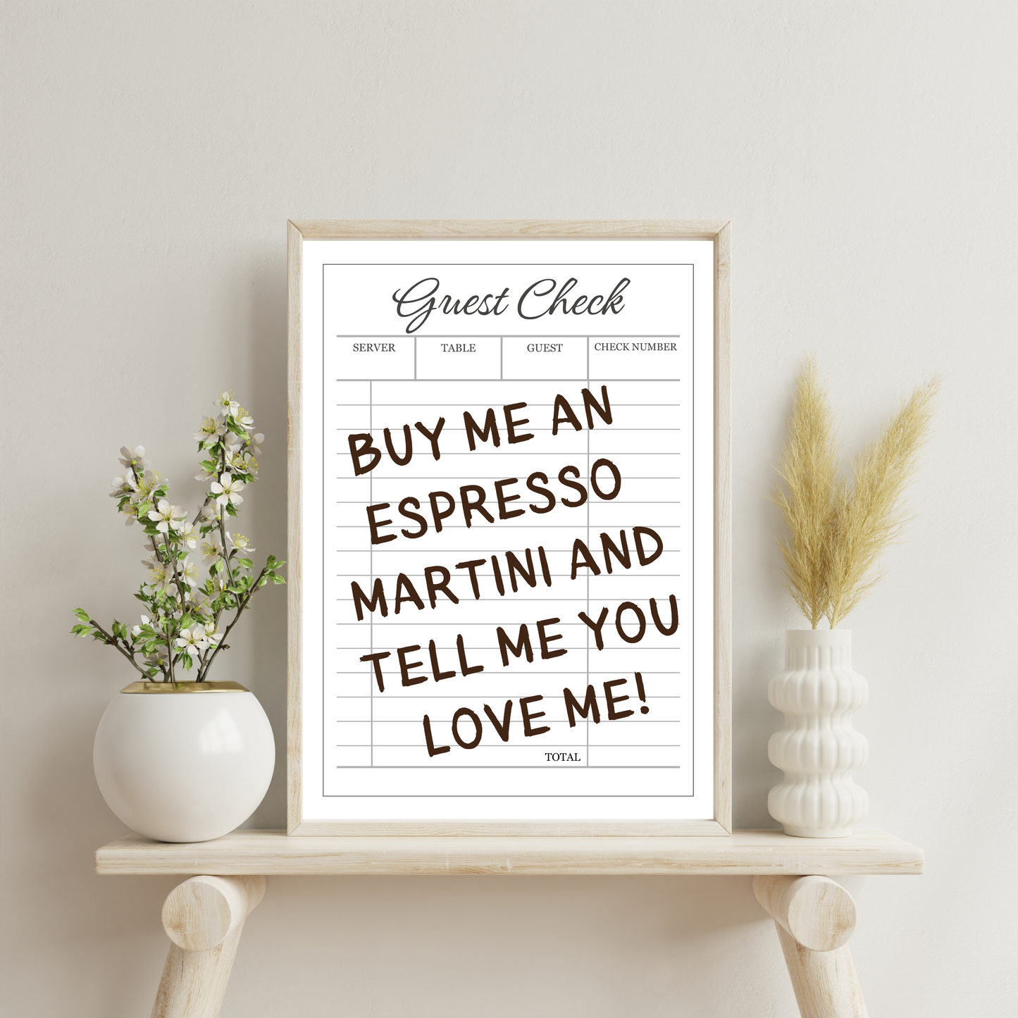 Tell Me You Love Me | Wall Print