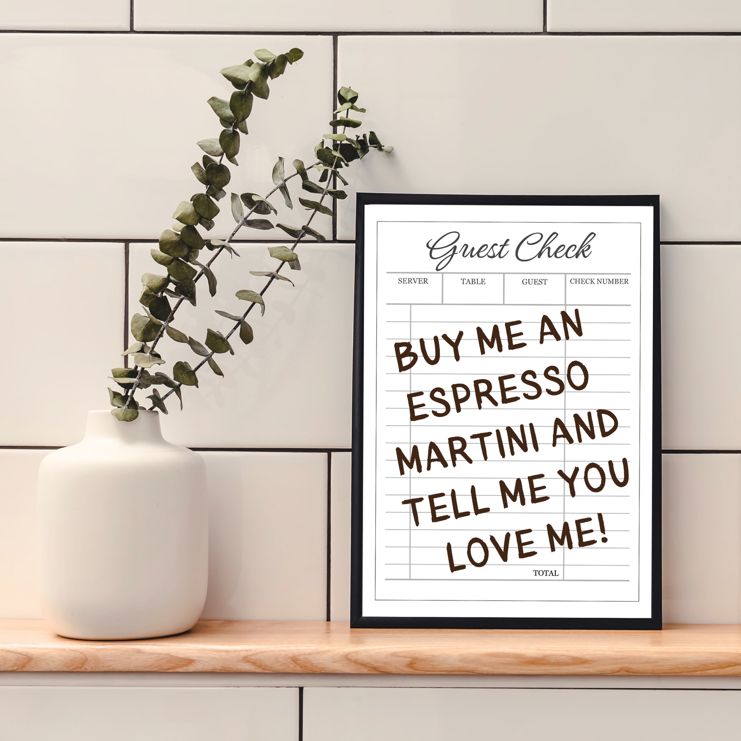 Tell Me You Love Me | Wall Print