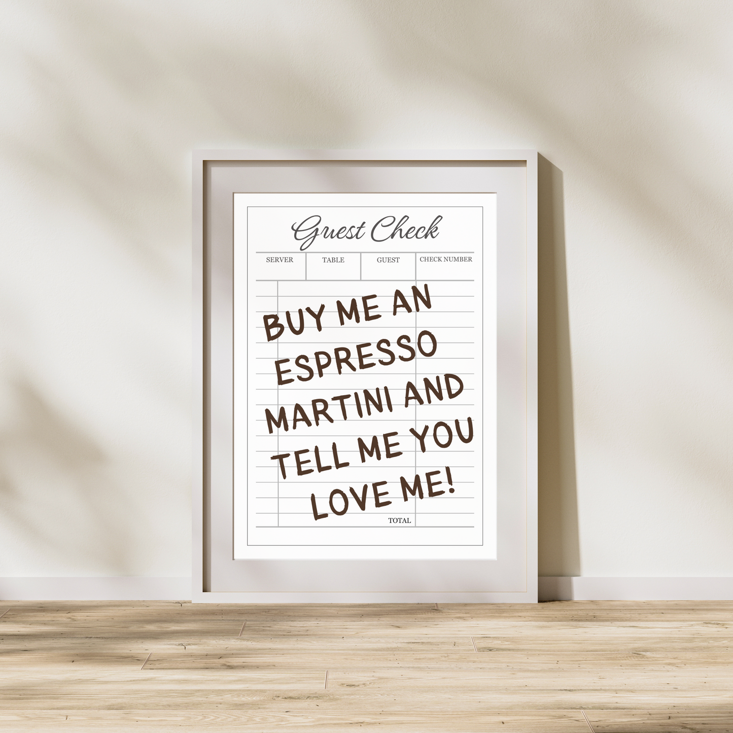 Tell Me You Love Me | Wall Print
