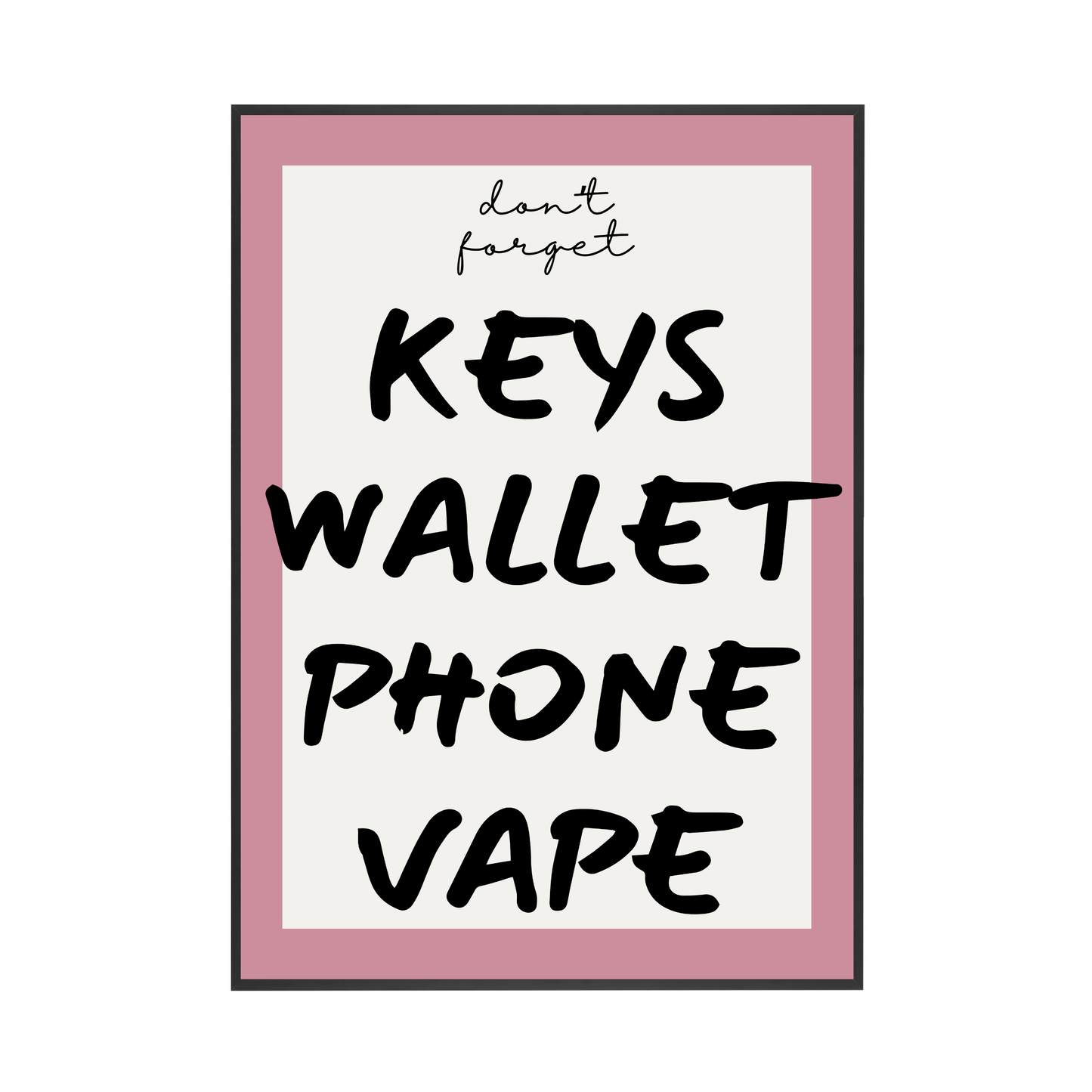 Don't Forget | Wall Print