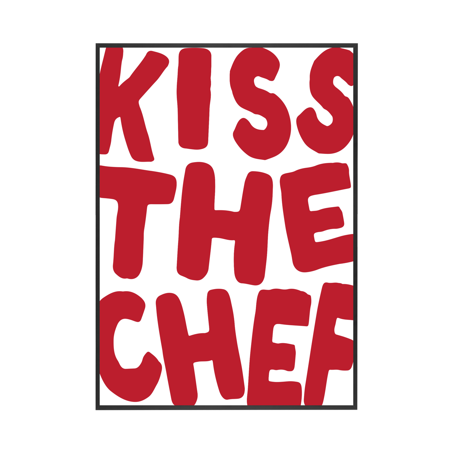 Kiss The Chef | Wall Print