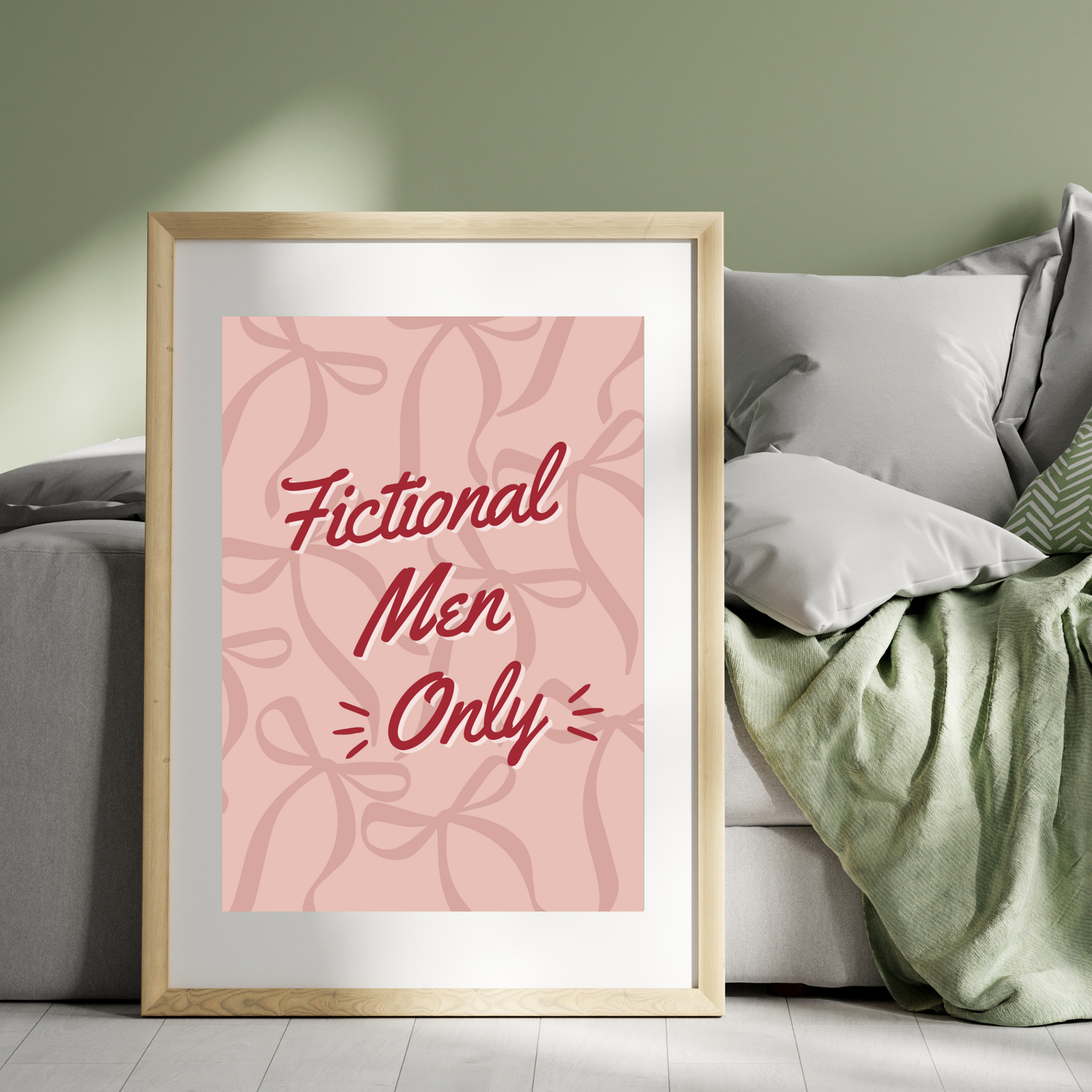 Fictional Men Only | Wall Print
