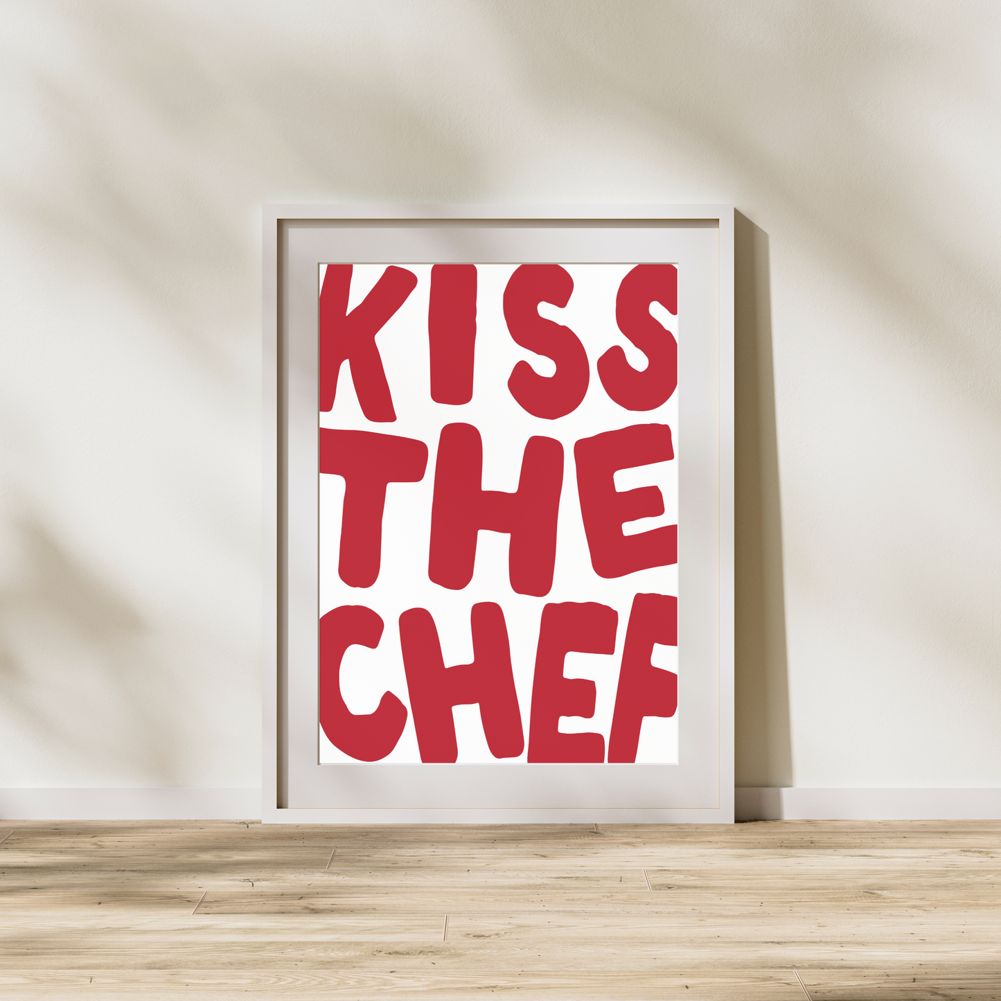 Kiss The Chef | Wall Print