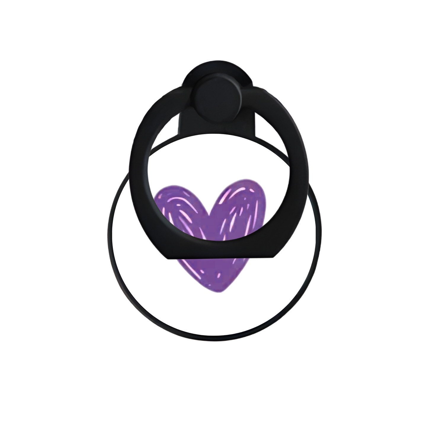 Purple Hearts | Adhesive Ring Holder