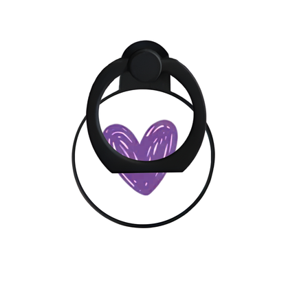 Purple Hearts | Adhesive Ring Holder