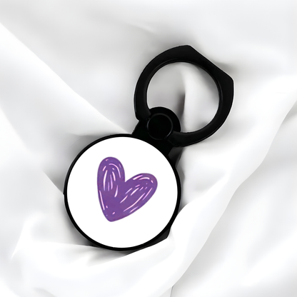 Purple Hearts | Adhesive Ring Holder