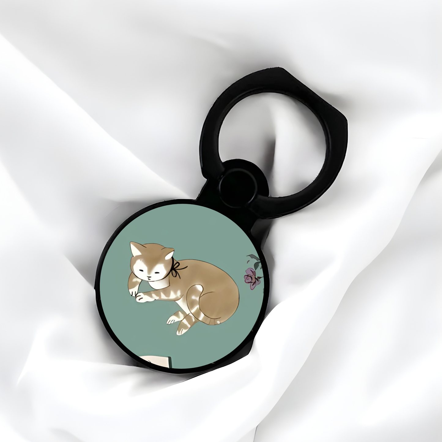 Floral Cats | Adhesive Ring Holder