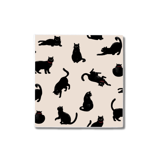 Strolling Cats | Ceramic Coaster