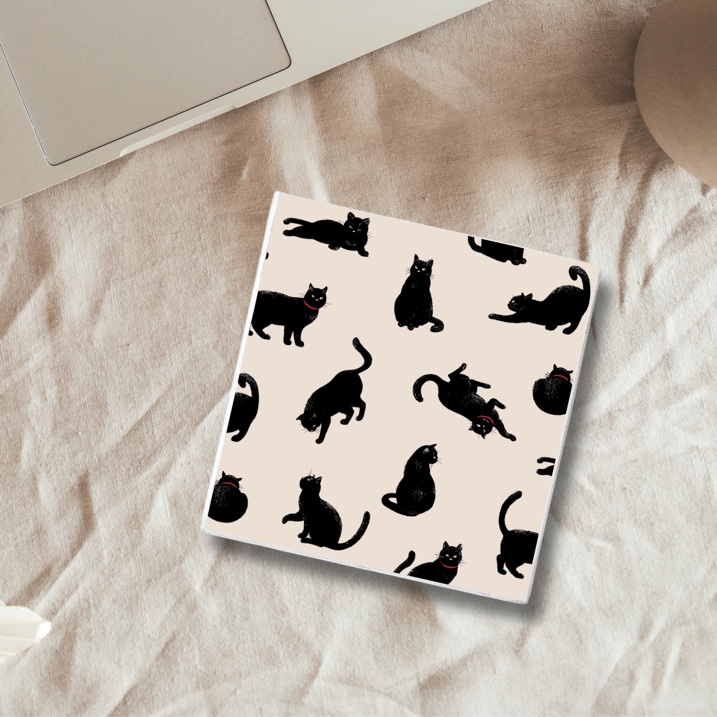 Strolling Cats | Ceramic Coaster