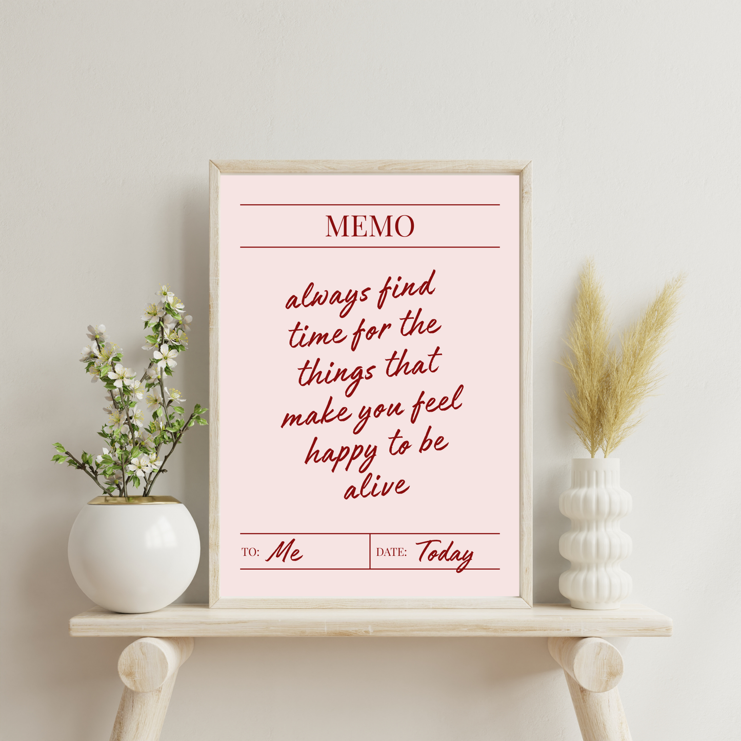 Memo To Myself | Wall Print