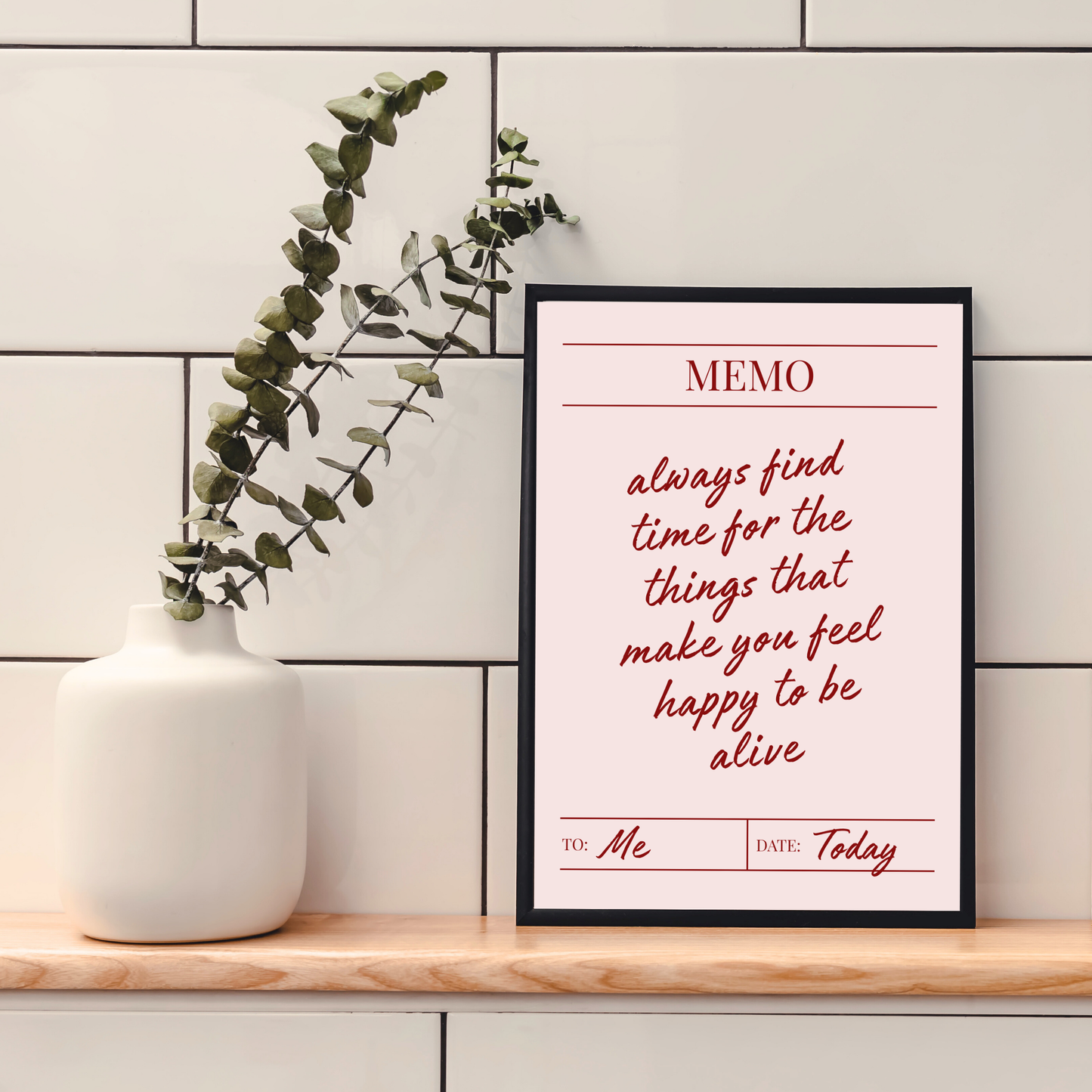 Memo To Myself | Wall Print