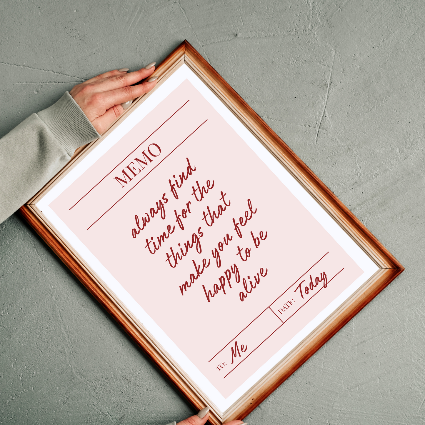 Memo To Myself | Wall Print