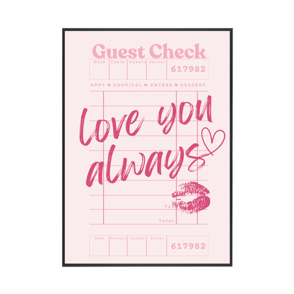 Love You Always | Wall Print