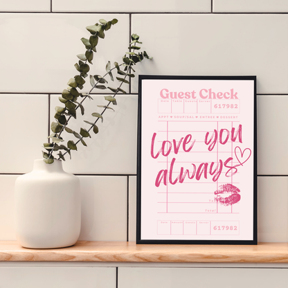 Love You Always | Wall Print
